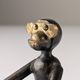 Kay Bojesen mid-century monkey, rare bronze version, Denmark, 1950s