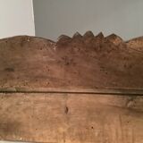 Old wooden pediment