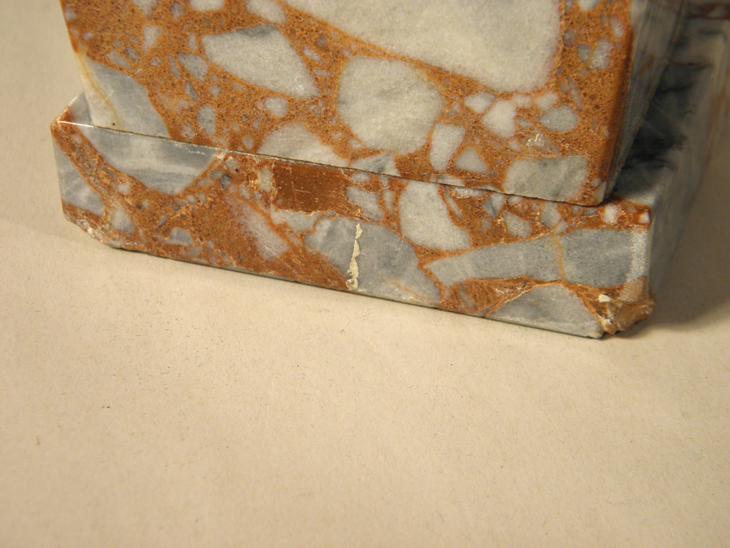 Pair of marble bookends