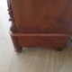Curved showcase library carved wood 2 doors mahogany English style