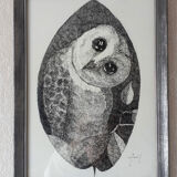 "Night bird" China ink on paper