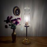 Vintage glass globe table lamp
