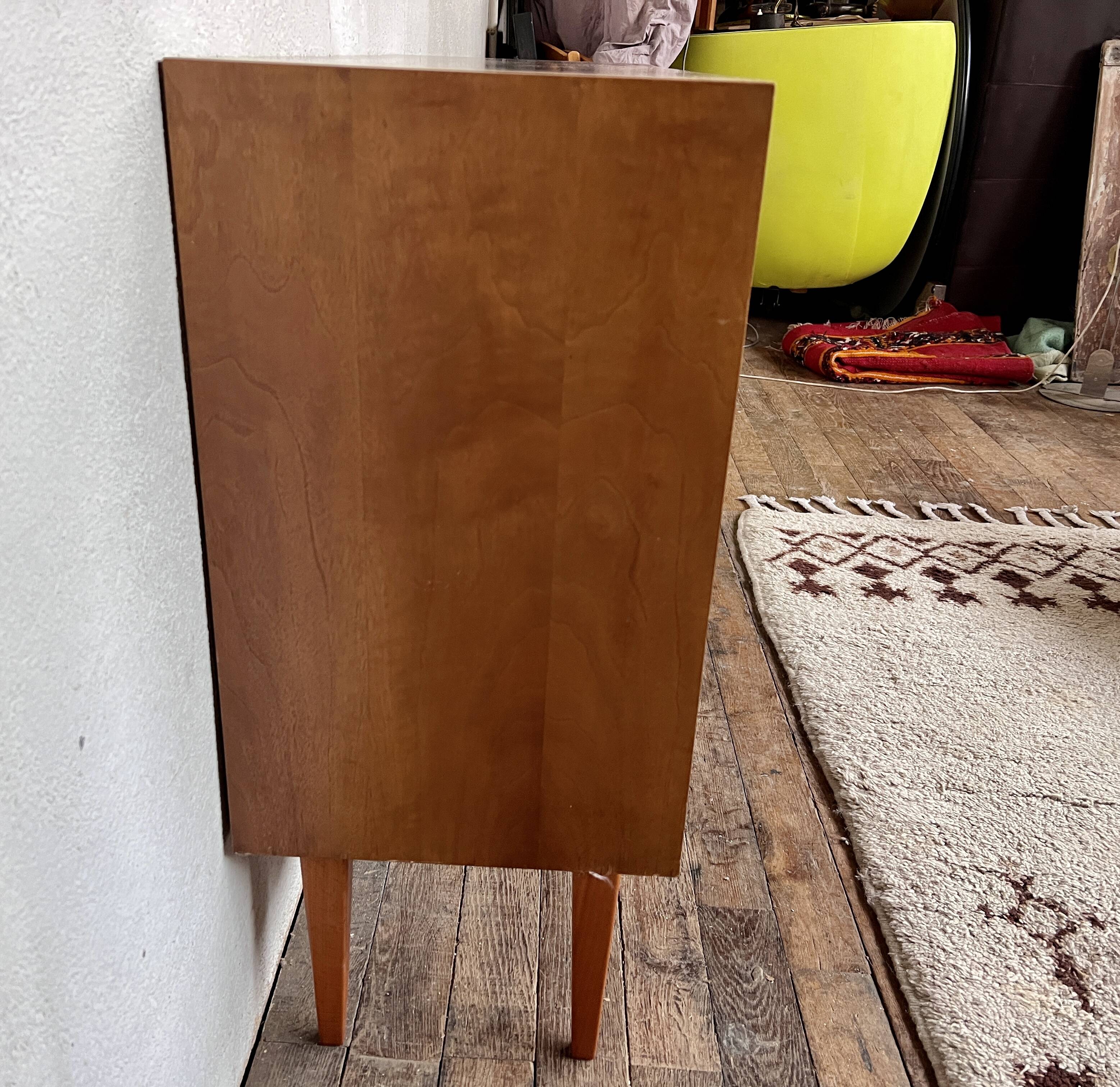 Vintage oak bookcase shelf 1950