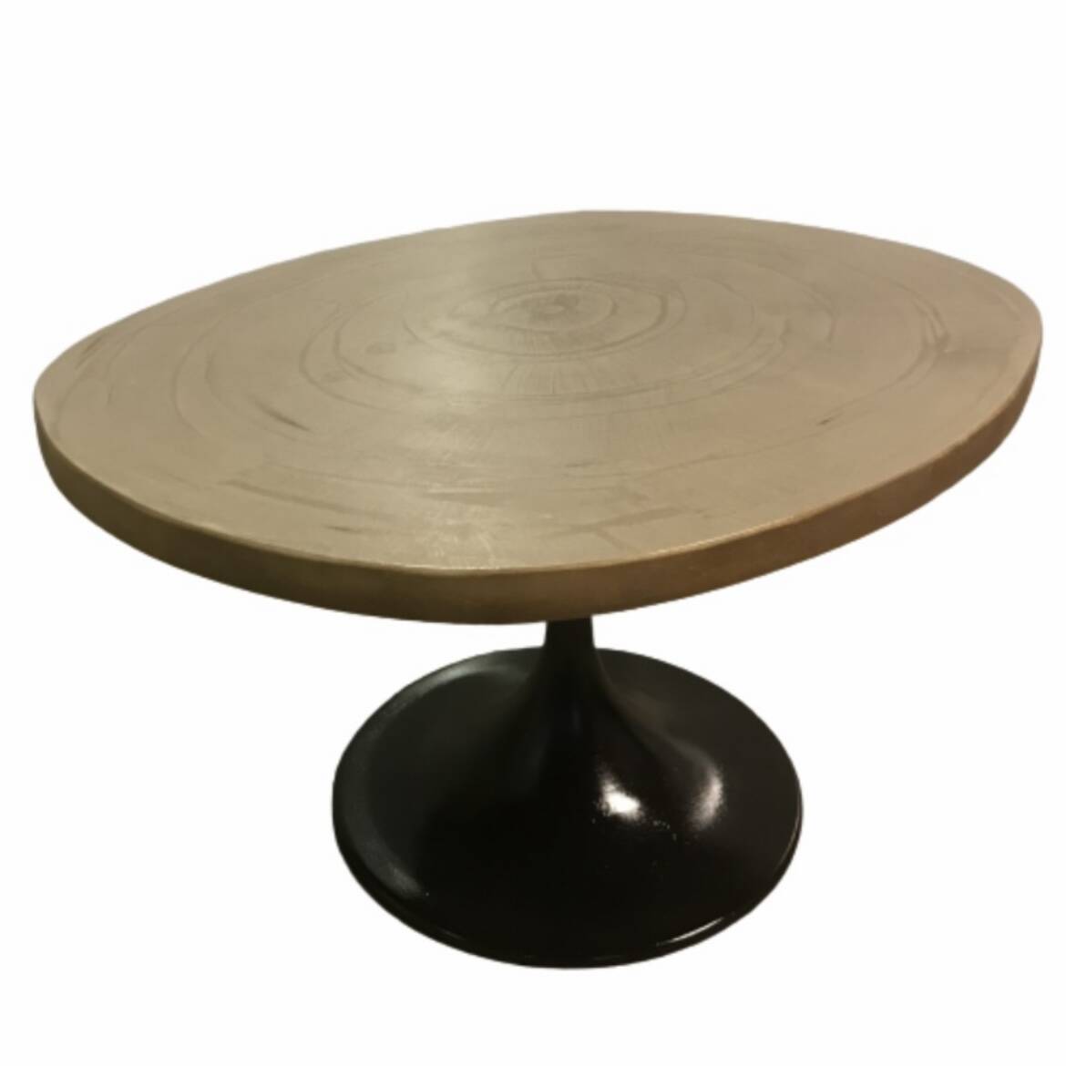 Vintage coffee table tulip foot.