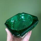 Cendrier verre ciselé