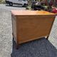 Curved commode in Louis XV style made of cherry wood.