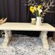 Oak solid wood coffee table entrance bench