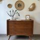 Vintage oak commode from the 1960s.