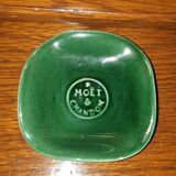 Advertising ashtray champagne moët and chandon, in villenauxe earthenware in champagne