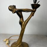 Lampe à poser femme drapée 1980