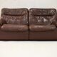 Sofa De Sede. Leather "chocolate" Switzerland, circa 1970