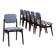Set of six Italian mid-century dining chairs, 1960s