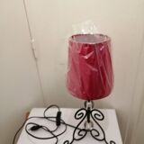 Paire de lampes en fer forge