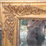 Old large gilded mirror