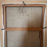 Painting, oil on canvas landscape of Clecy