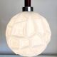 Lampe à suspension vintage, vermoedelijk Peill & Putzler, verre opalin avec relief