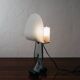 Lampada Da Tavolo Silhouette Design Table Lamp Marble & Glass 1980’s P