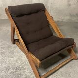 1960s pine folding armchair