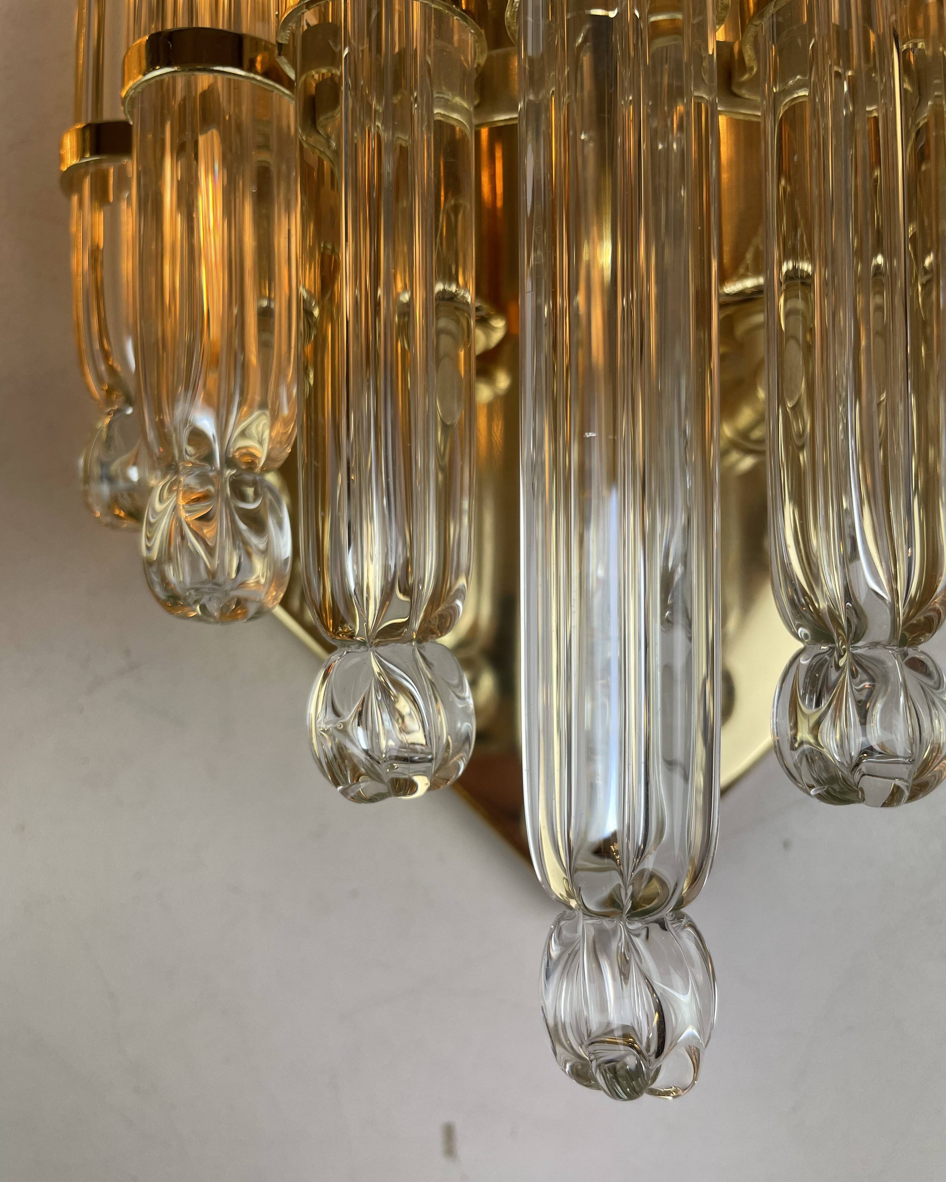 Pair of Hollywood Regency Sconces by Vadisa, 1980s