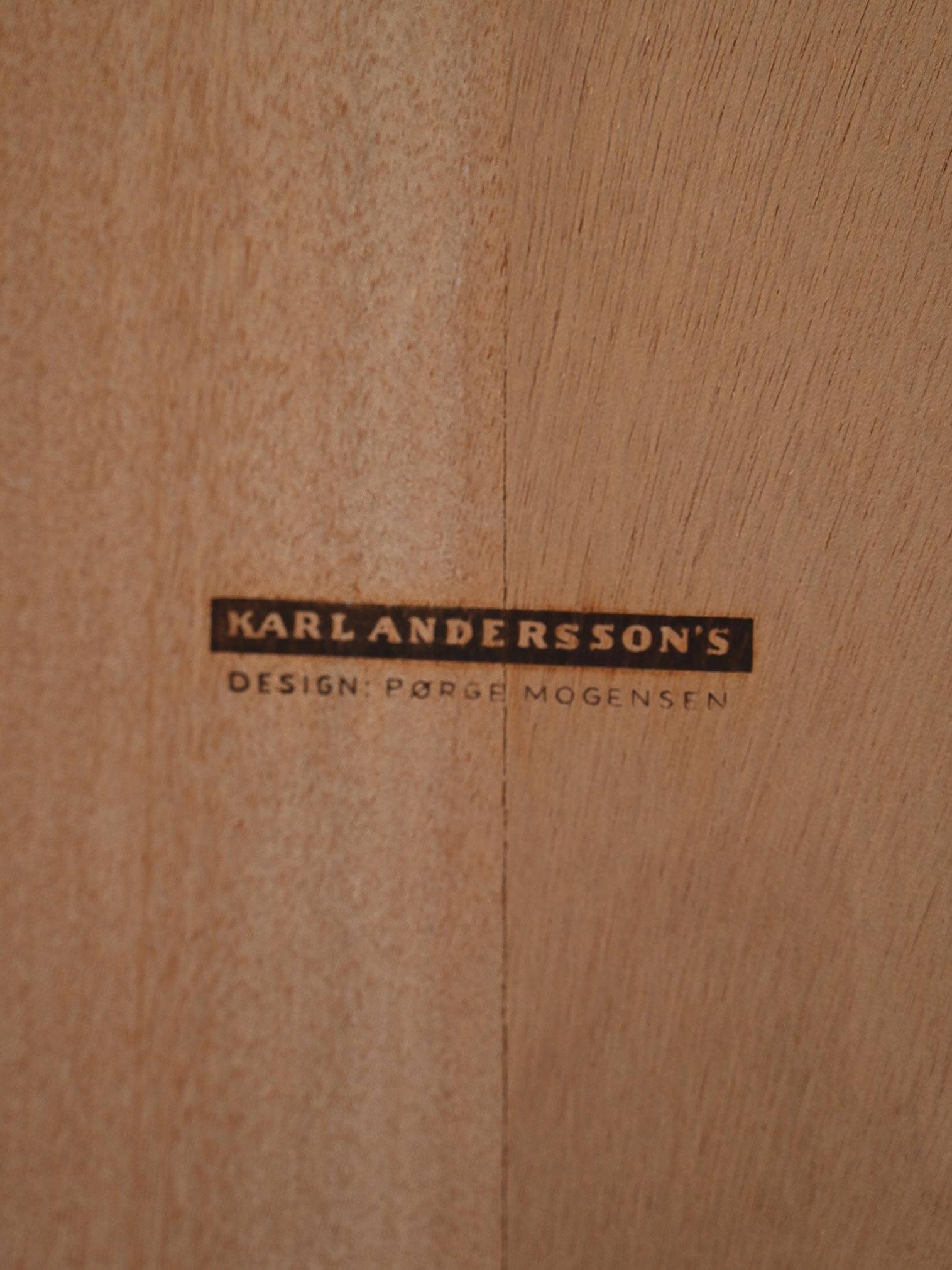 Scandinavian oak bookcase