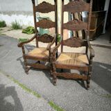 Pair of large and large armchairs from the end of the 19th century