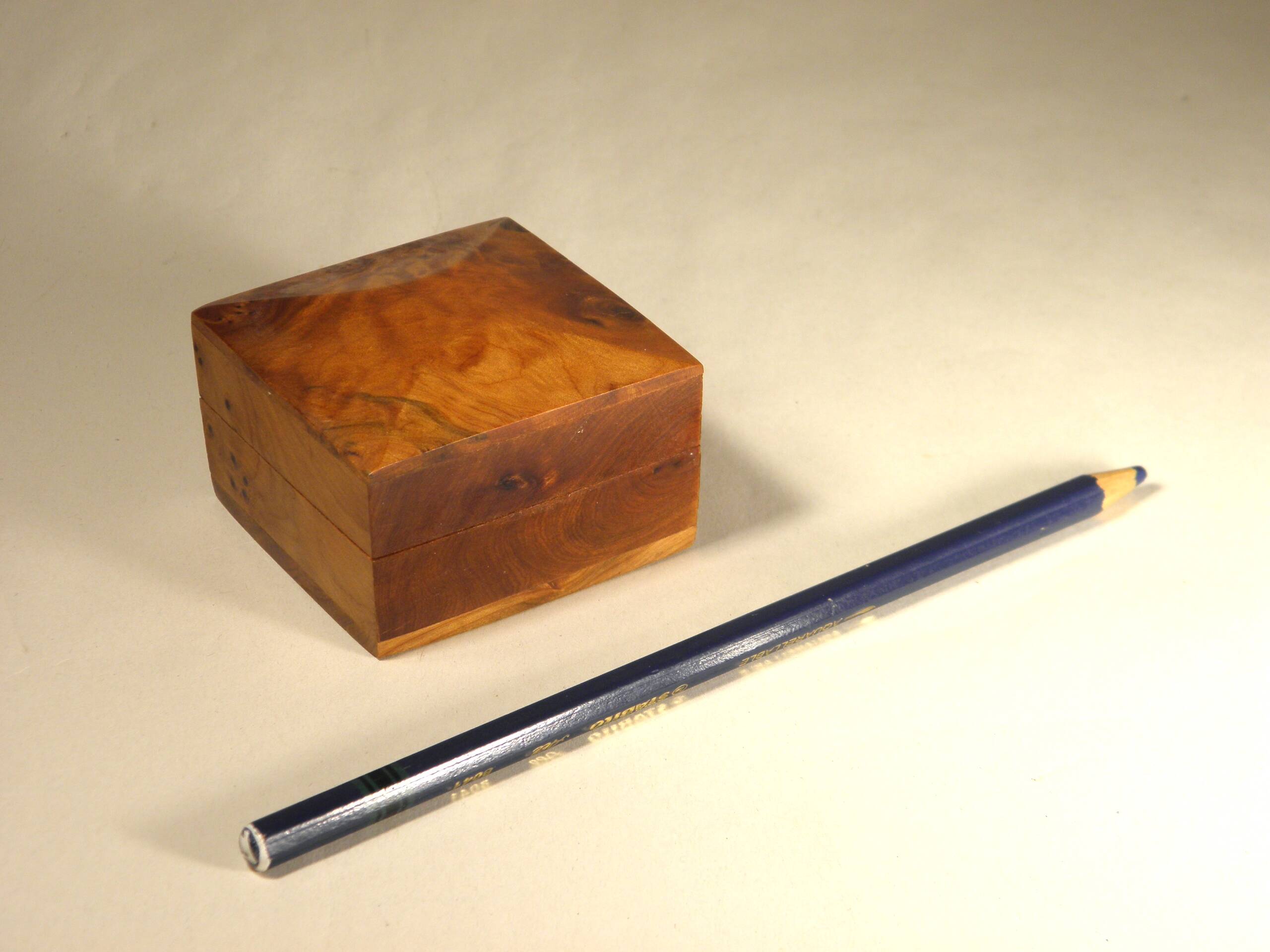 Small cedar burl box