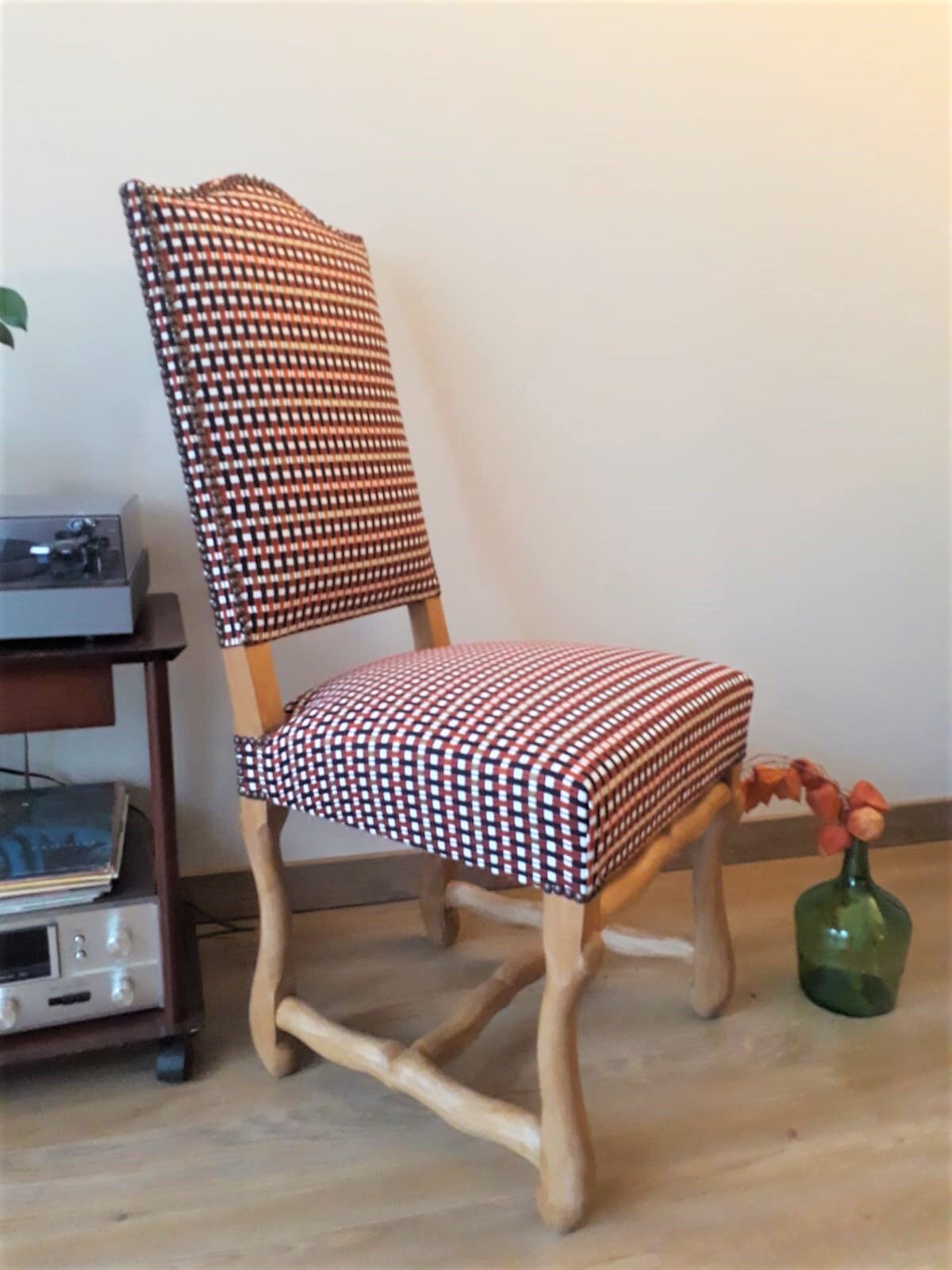 Chaise Louis XIII "os de mouton"