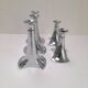 Set of 5 modular chrome candle holders WMF