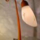Orange painted steel lamp