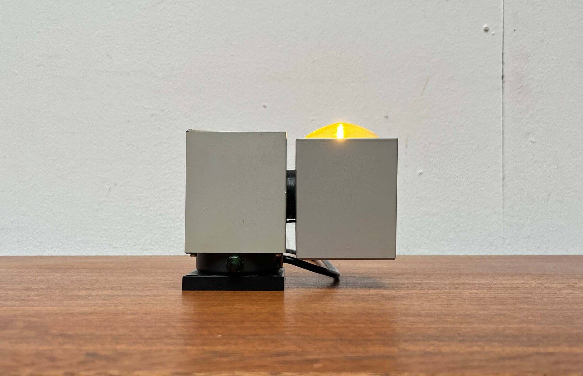 Mid-century minimalist cube wall table lamp 6015 by Kaiser, 1960