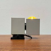 Mid-century minimalist cube wall table lamp 6015 by Kaiser, 1960