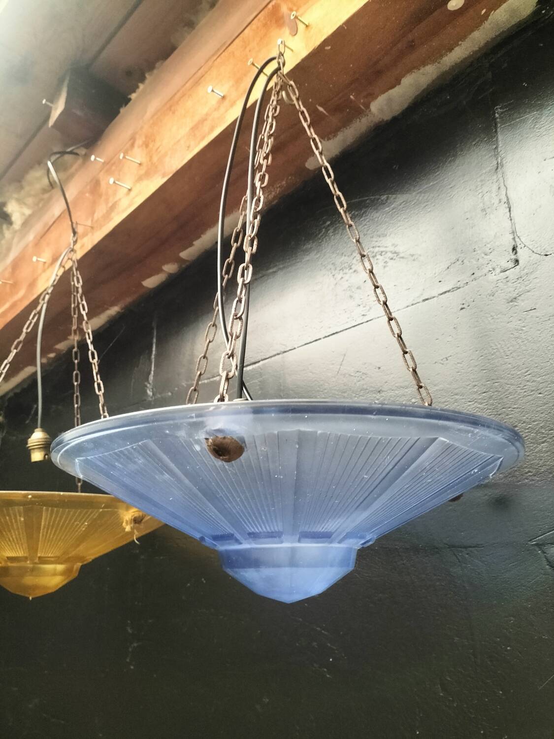 Art Deco glass suspensions