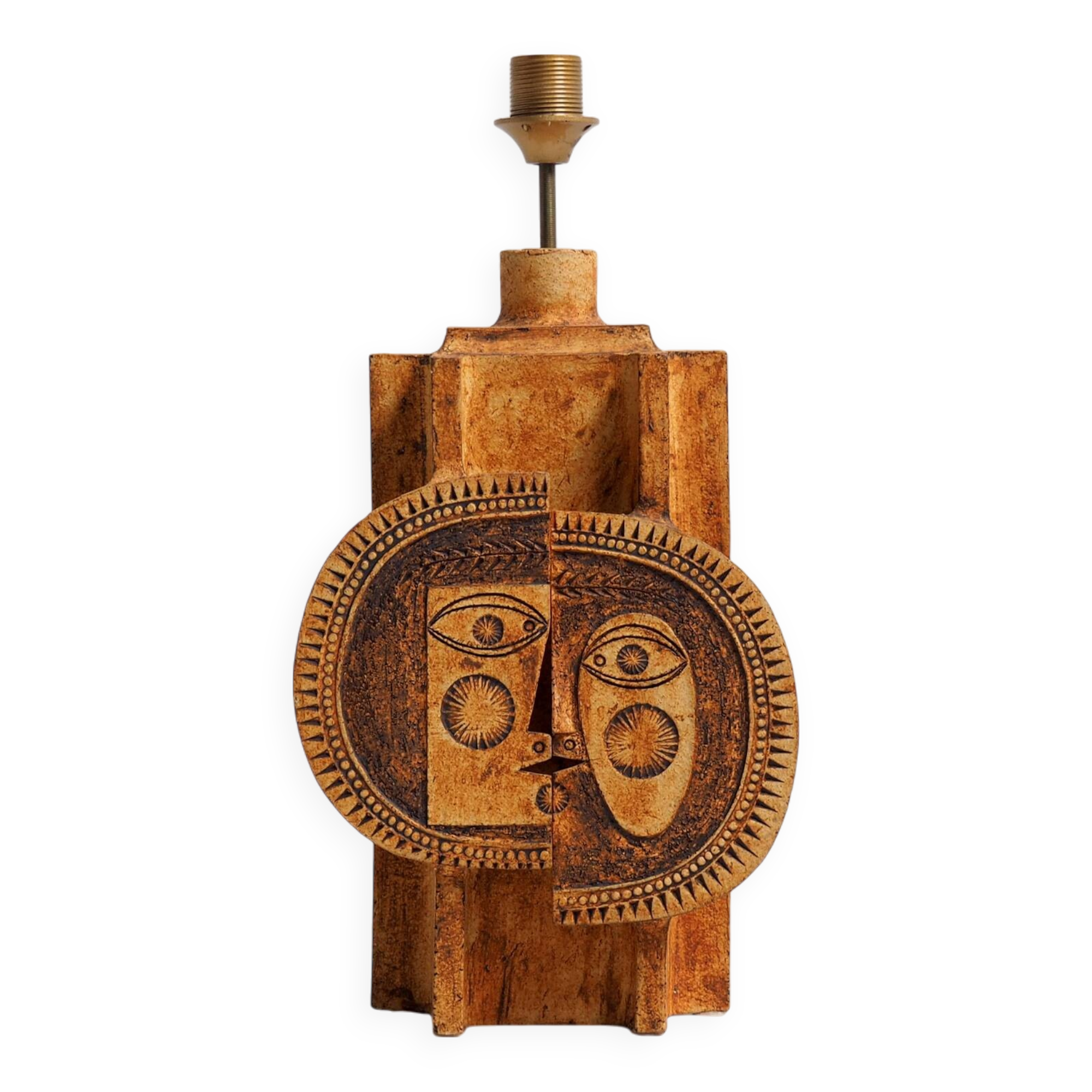 Rare Ceramic Lamp by Roger Capron and Jean Derval