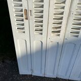 Shutters with folding leaves