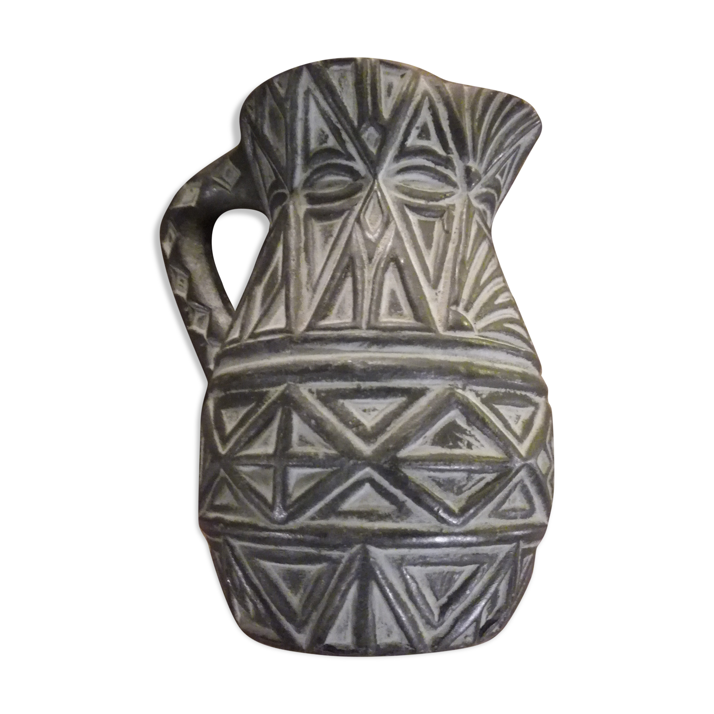 Ethnic ceramic pitcher