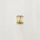 Set of 2 Mid Century Modern gilded ice glass wall lamps by J.T. Kalmar