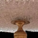 Lucien Gau ceiling lamp in gilded brass and molded glass