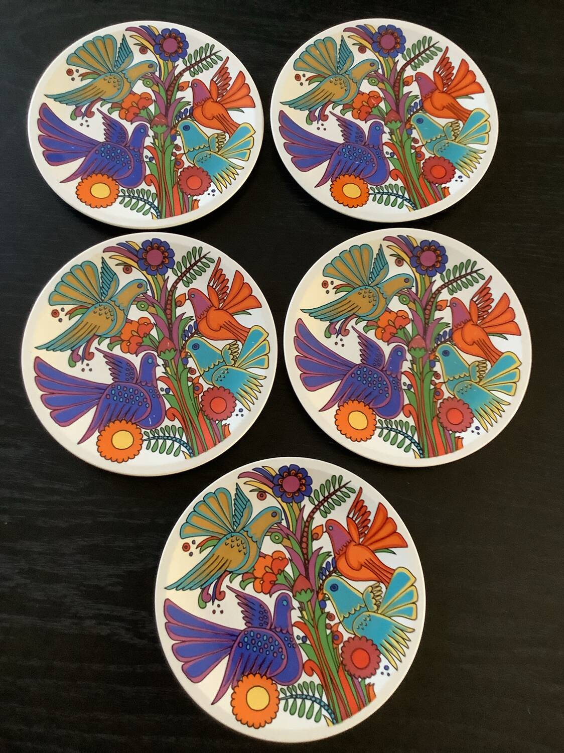 Set of 5 Acapulco plates by Villeroy & Boch