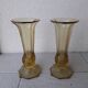 Paire de vases verre