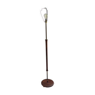 Floor lamp in teak and bronze around 1960