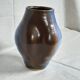 Blue and brown ceramic vase from the 1980s.