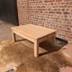 Light oak coffee table