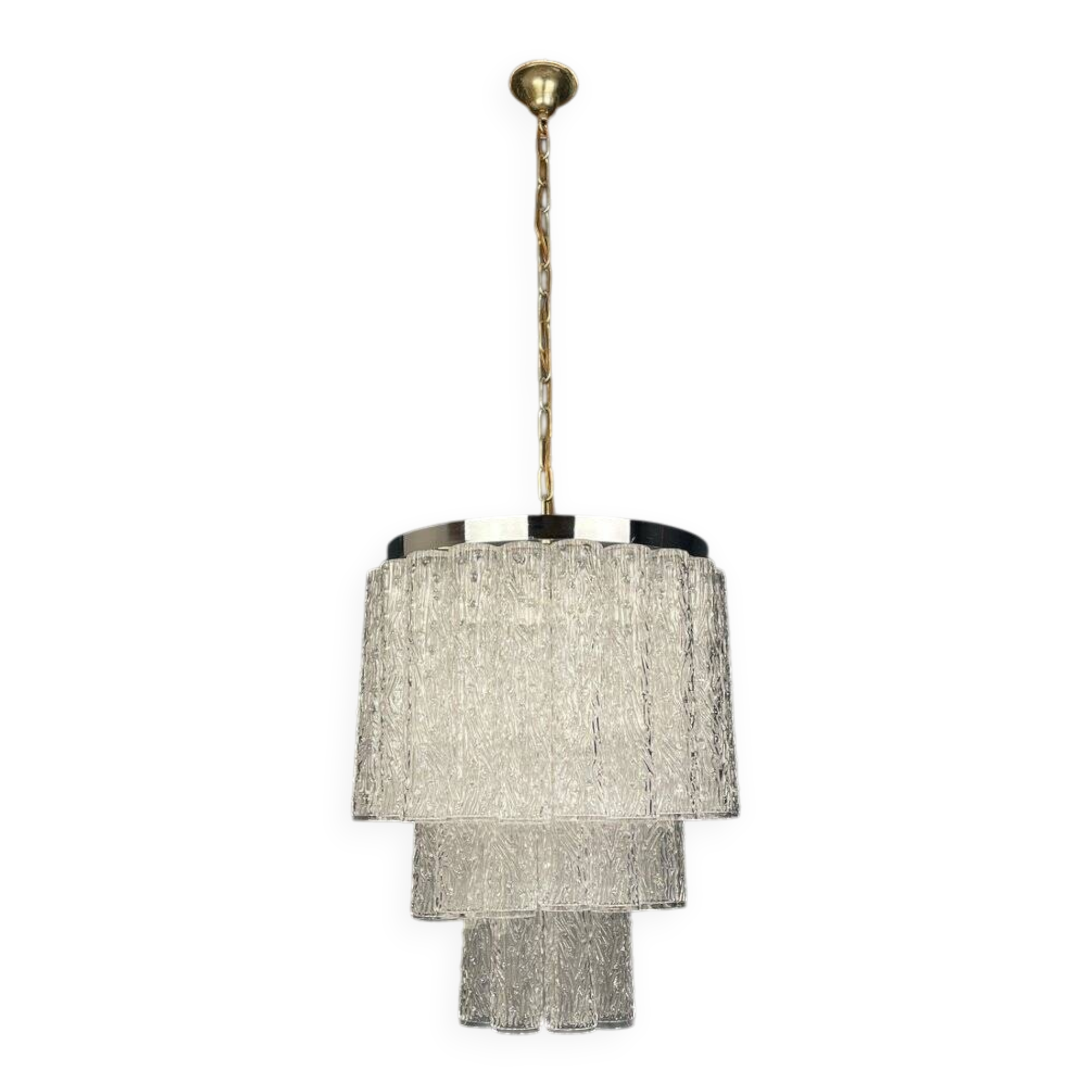 Lustre Tronchi en verre Murano attribué à Toni Zuccheri pour Venini, Italie, années 1960