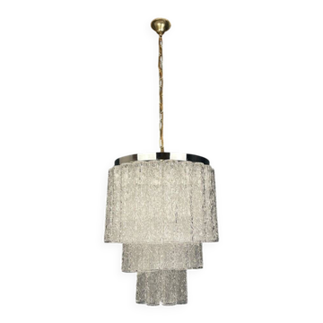 Mid-century Murano glass chandelier attributed to Toni Zuccheri for Venini, Italy, 1960s.