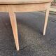 Table à manger scandinave extensible rénovée en chêne 110cm du XXème