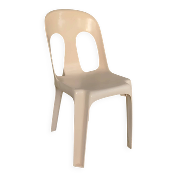 Chaise design mono-bloc par Henry Massonnet pour Stamp - 80's