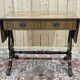 English flat desk with shelves, 1950s work in mahogany