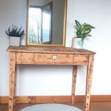 Side table, vintage solid wood desk