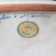 Octagonal vase signed Lallier in Moustier