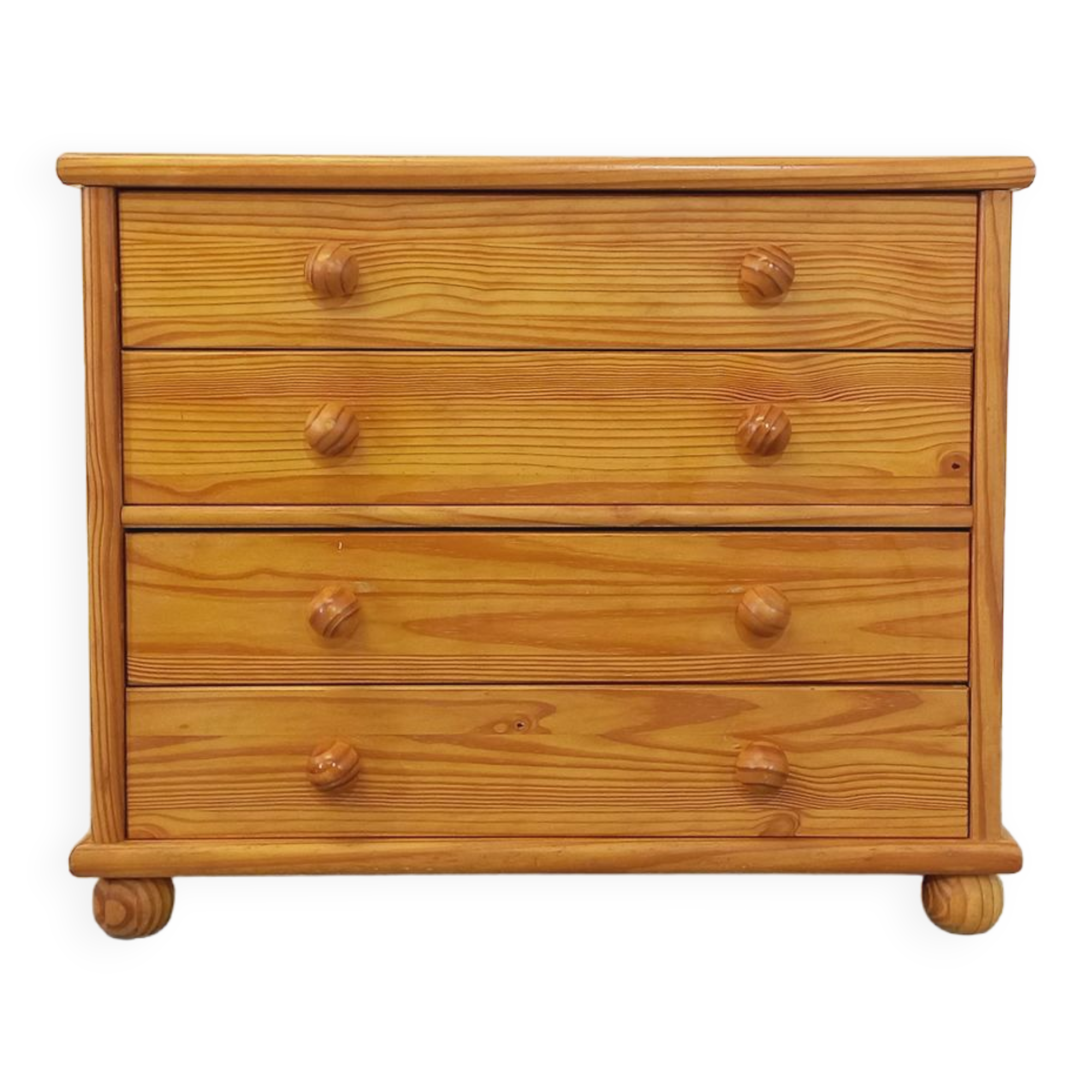 Commode en pin vintage des années 70